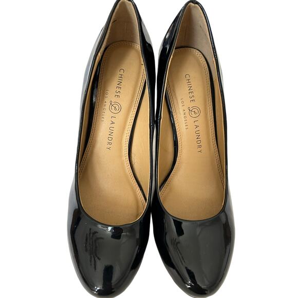 CHINESE LAUNDRY Wow Platform Pump - Patent Leather, Size 7.5 - Picture 7 of 9